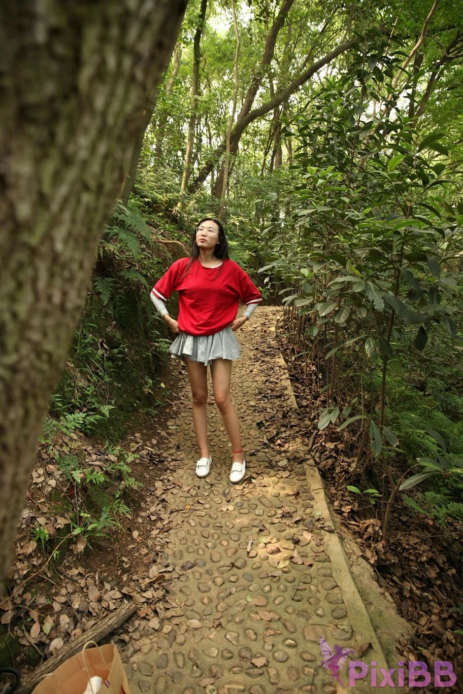 Private Photoshoot Fangfang Long legged lady outdoors Full scale private shooting PixiBB.COM 009.PNG