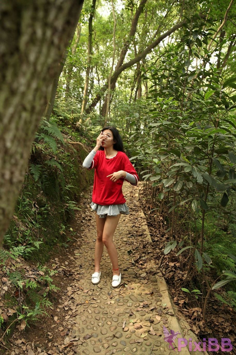 Private Photoshoot Fangfang Long legged lady outdoors Full scale private shooting PixiBB.COM 010.PNG