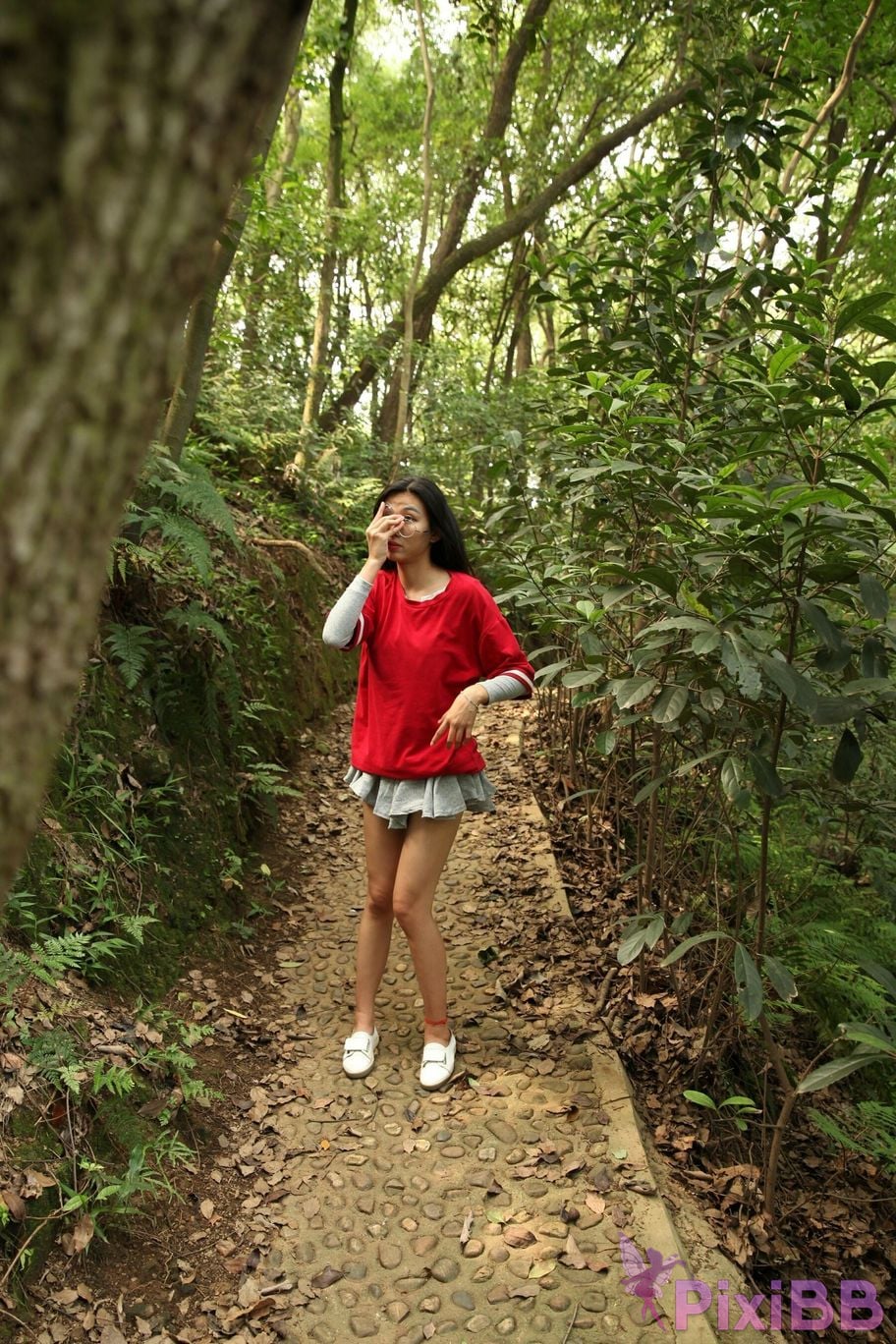 Private Photoshoot Fangfang Long legged lady outdoors Full scale private shooting PixiBB.COM 011.PNG