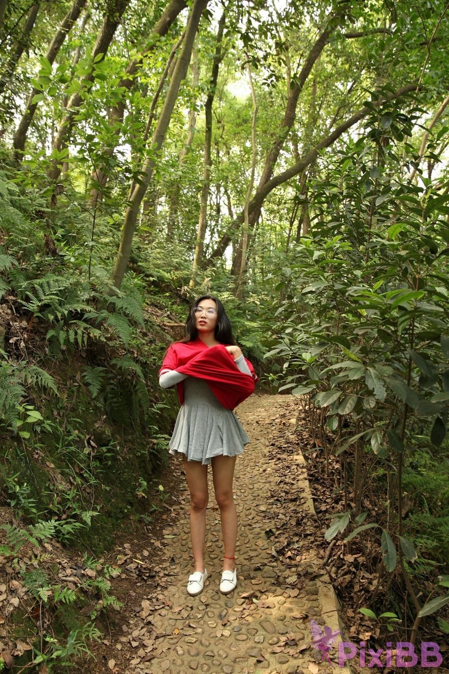 Private Photoshoot Fangfang Long legged lady outdoors Full scale private shooting PixiBB.COM 012.PNG