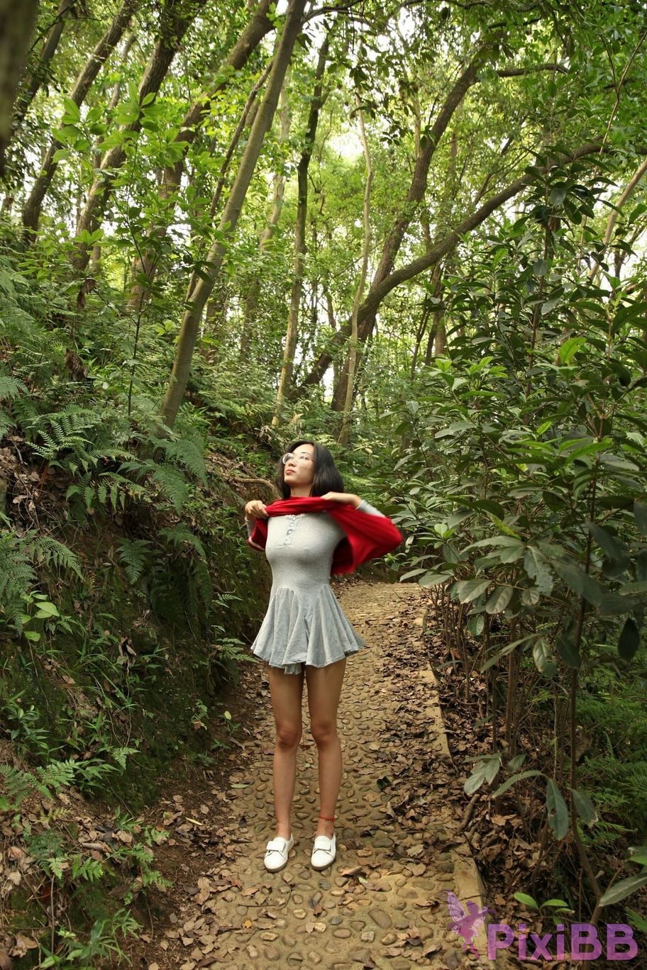 Private Photoshoot Fangfang Long legged lady outdoors Full scale private shooting PixiBB.COM 014.PNG
