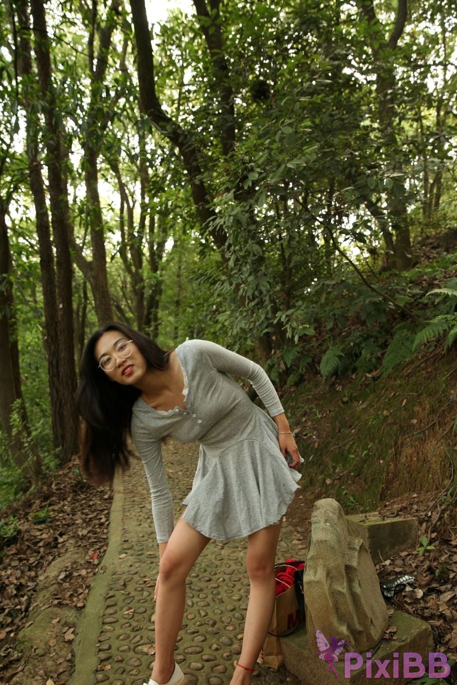 Private Photoshoot Fangfang Long legged lady outdoors Full scale private shooting PixiBB.COM 031.PNG