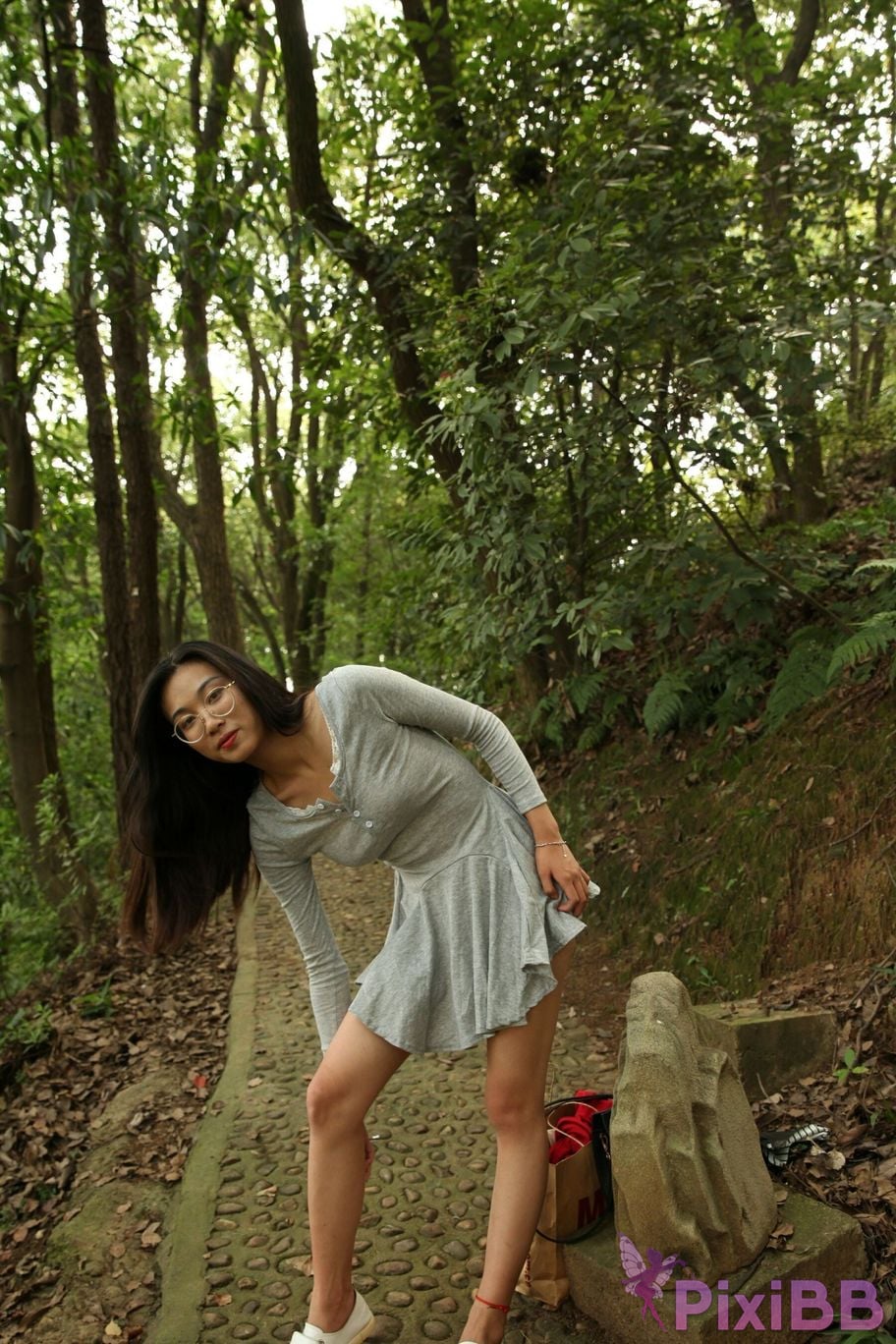 Private Photoshoot Fangfang Long legged lady outdoors Full scale private shooting PixiBB.COM 032.PNG