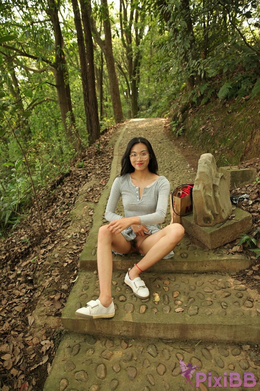 Private Photoshoot Fangfang Long legged lady outdoors Full scale private shooting PixiBB.COM 034.PNG