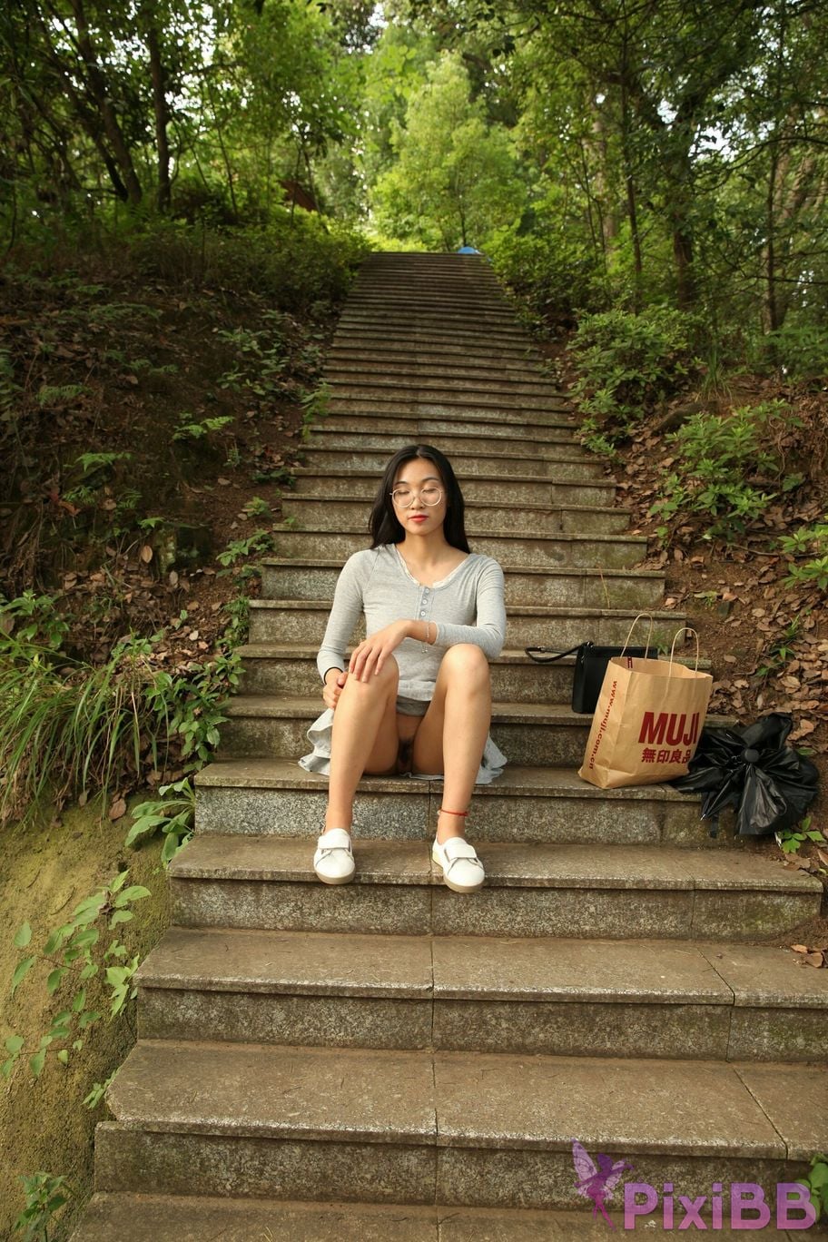 Private Photoshoot Fangfang Long legged lady outdoors Full scale private shooting PixiBB.COM 041.PNG