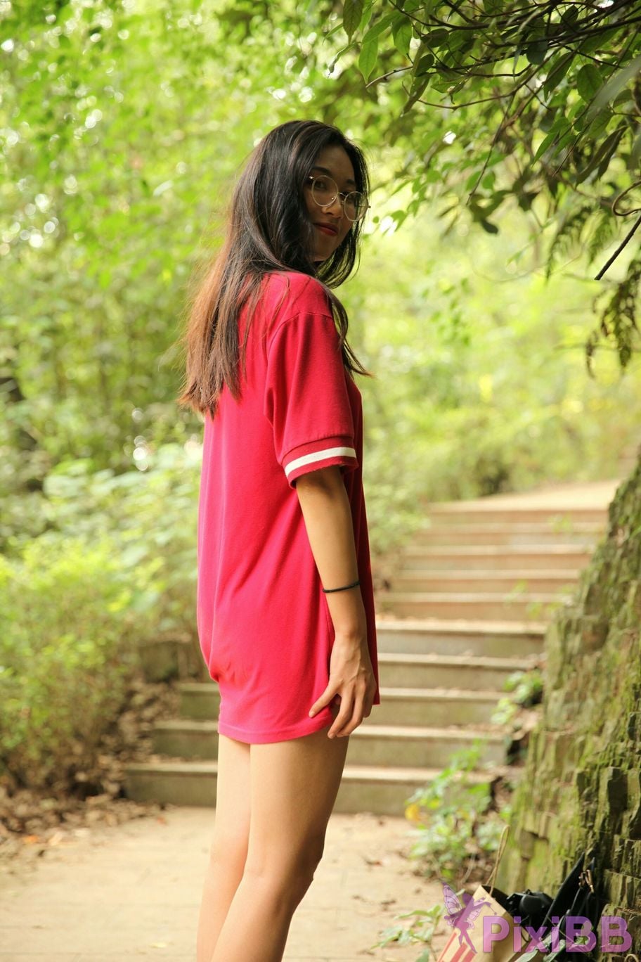 Private Photoshoot Fangfang Long legged lady outdoors Full scale private shooting PixiBB.COM 114