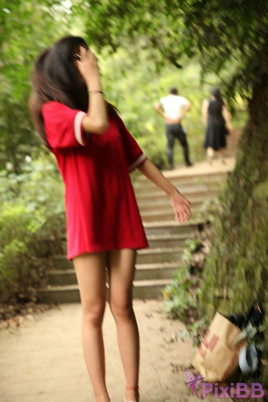 Private Photoshoot Fangfang Long legged lady outdoors Full scale private shooting PixiBB.COM 115