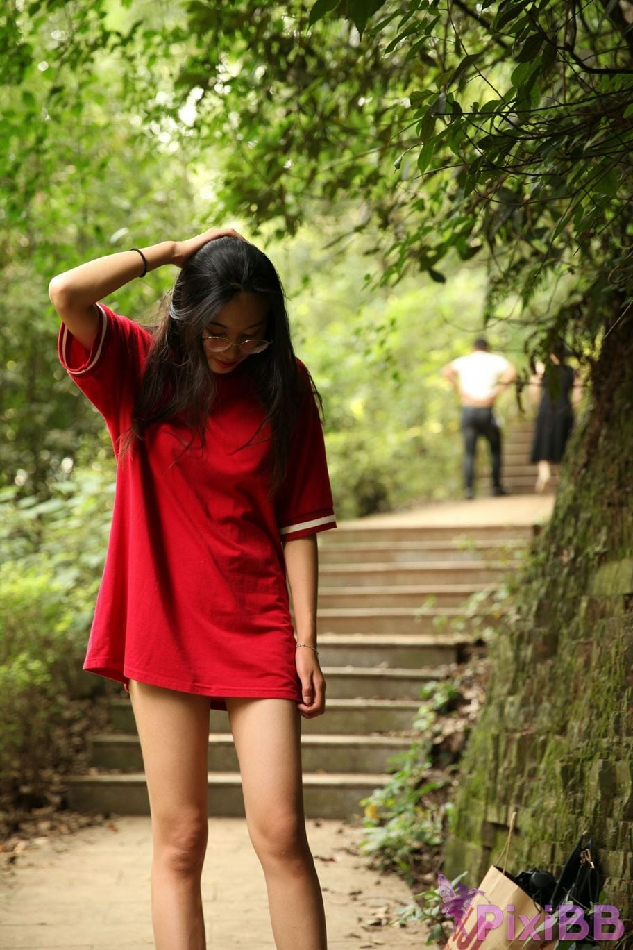 Private Photoshoot Fangfang Long legged lady outdoors Full scale private shooting PixiBB.COM 117