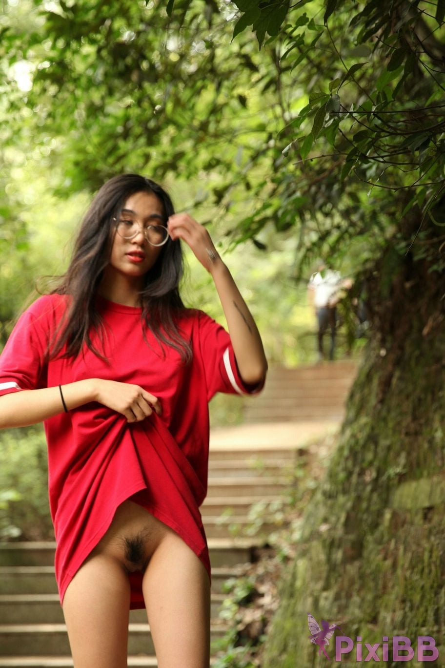 Private Photoshoot Fangfang Long legged lady outdoors Full scale private shooting PixiBB.COM 122