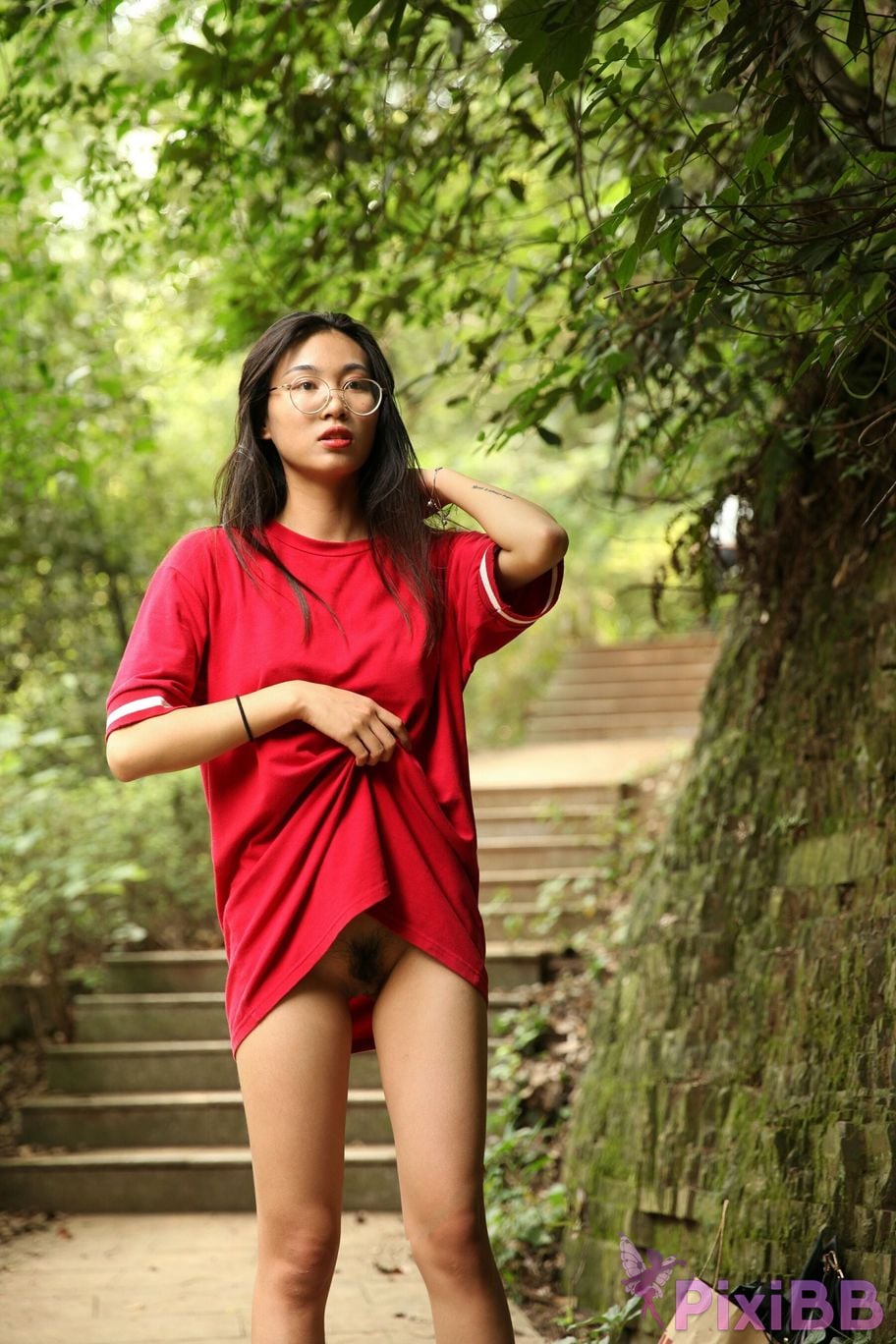 Private Photoshoot Fangfang Long legged lady outdoors Full scale private shooting PixiBB.COM 126