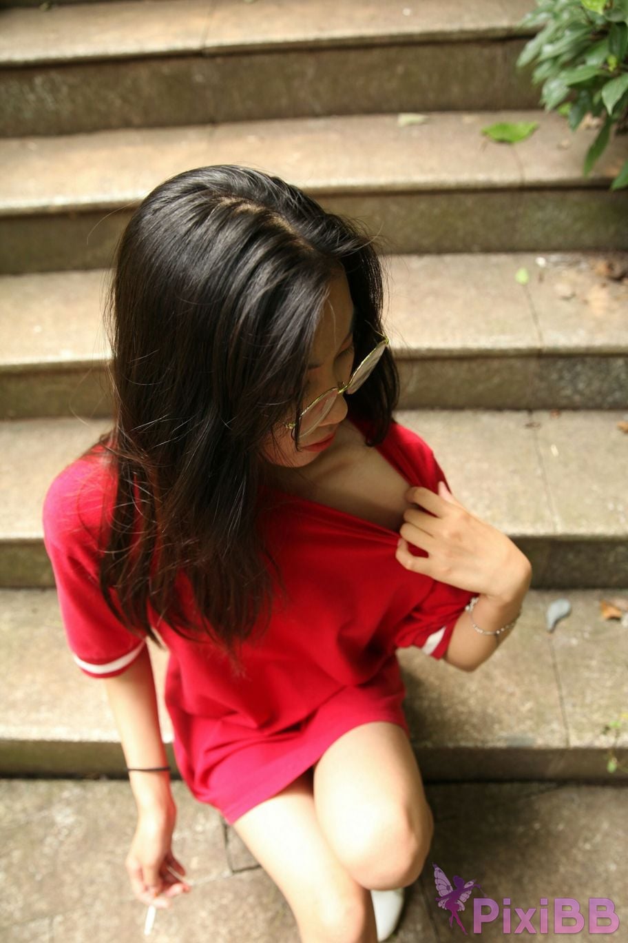 Private Photoshoot Fangfang Long legged lady outdoors Full scale private shooting PixiBB.COM 139