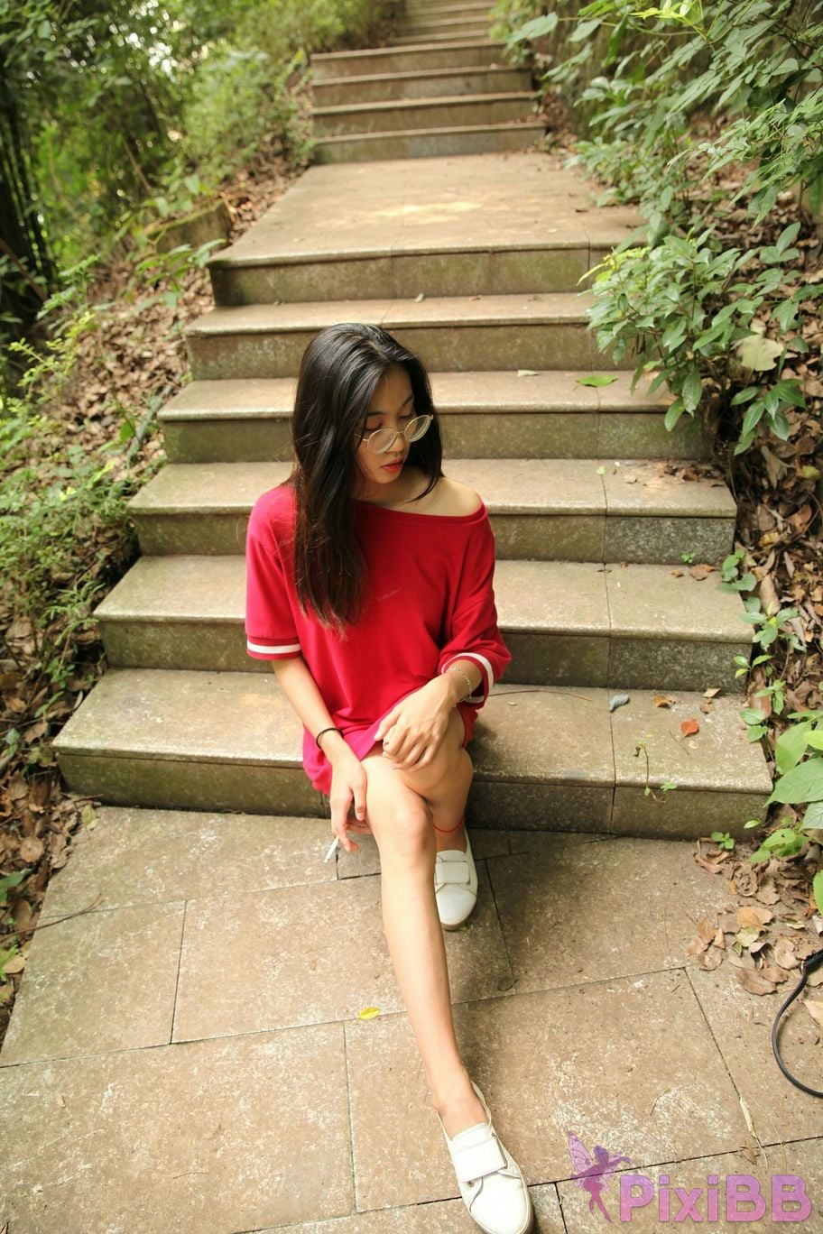 Private Photoshoot Fangfang Long legged lady outdoors Full scale private shooting PixiBB.COM 141