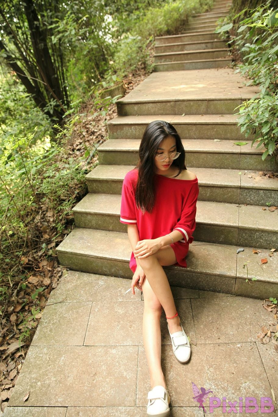 Private Photoshoot Fangfang Long legged lady outdoors Full scale private shooting PixiBB.COM 142