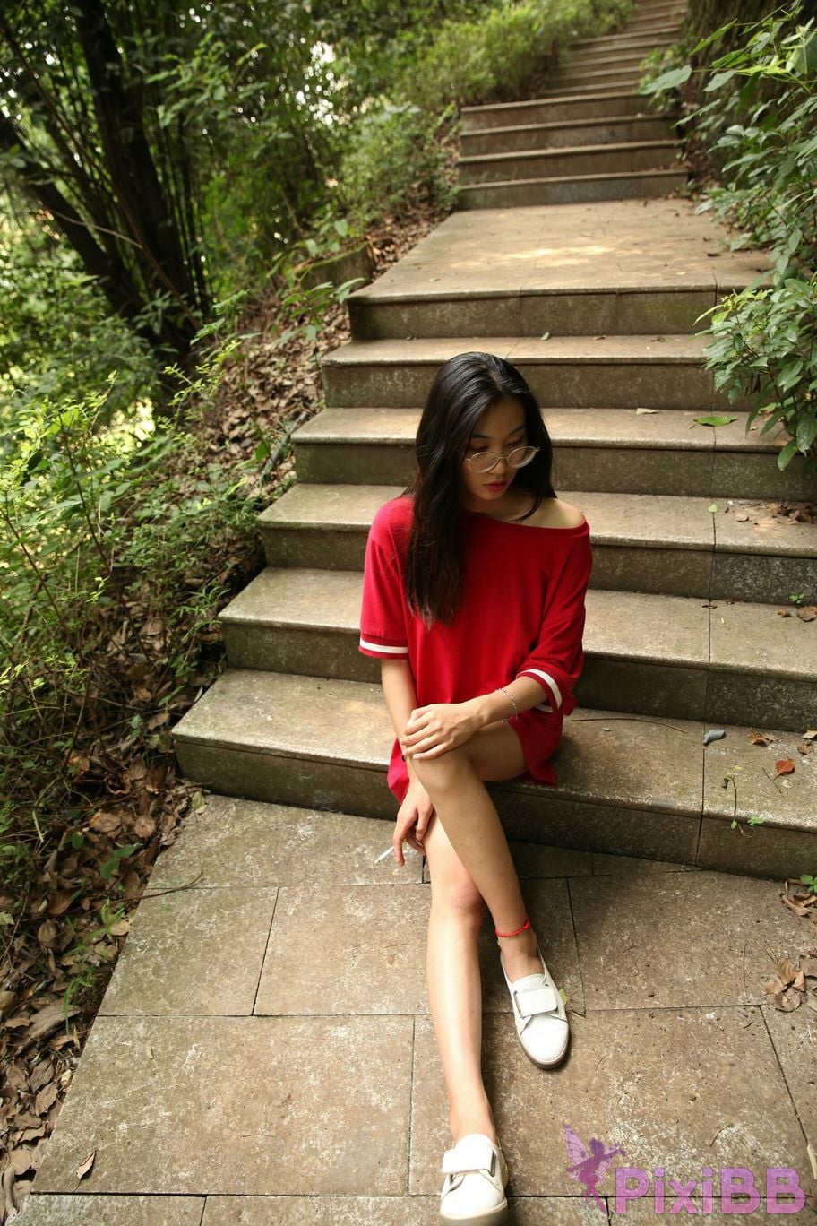 Private Photoshoot Fangfang Long legged lady outdoors Full scale private shooting PixiBB.COM 144