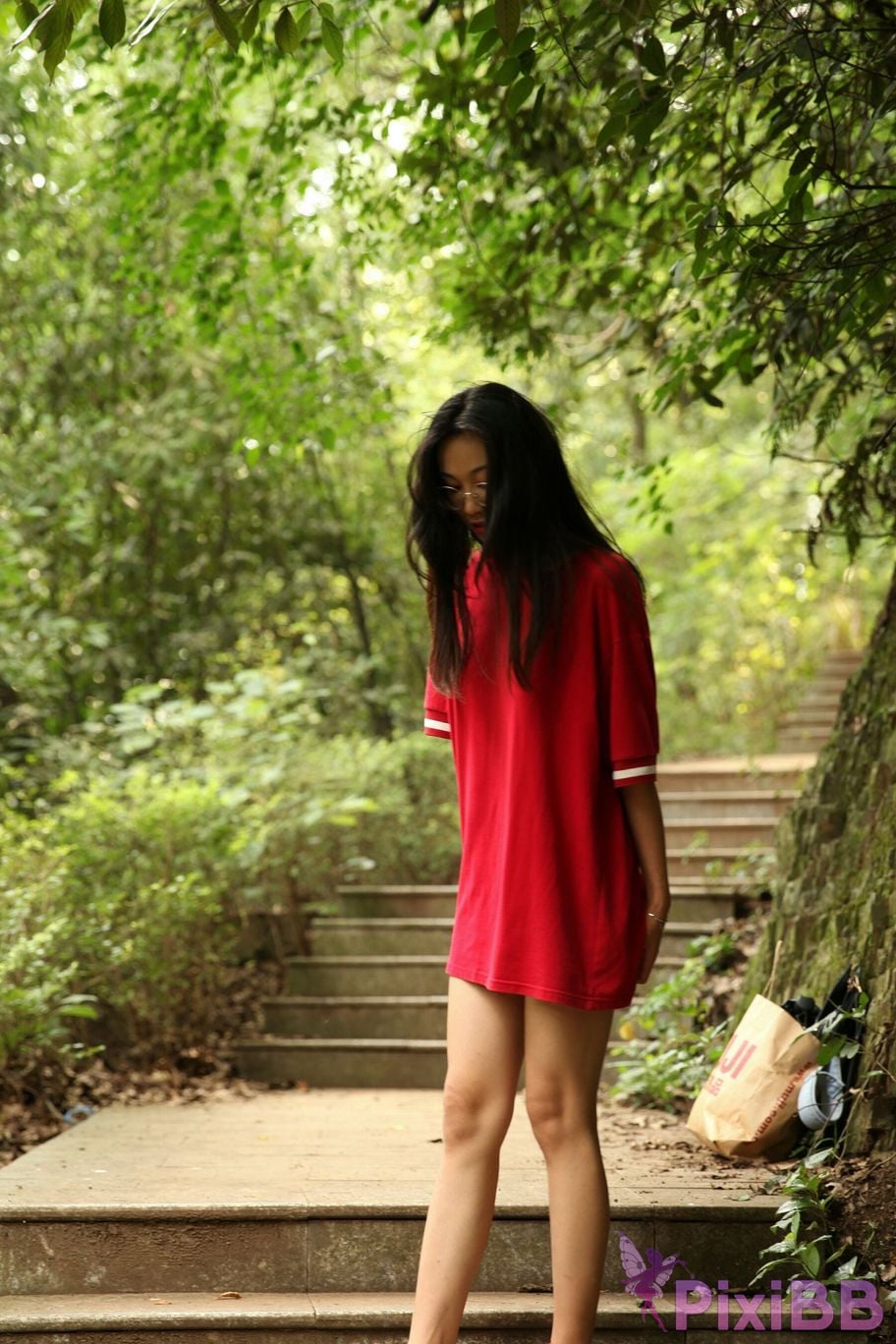 Private Photoshoot Fangfang Long legged lady outdoors Full scale private shooting PixiBB.COM 154