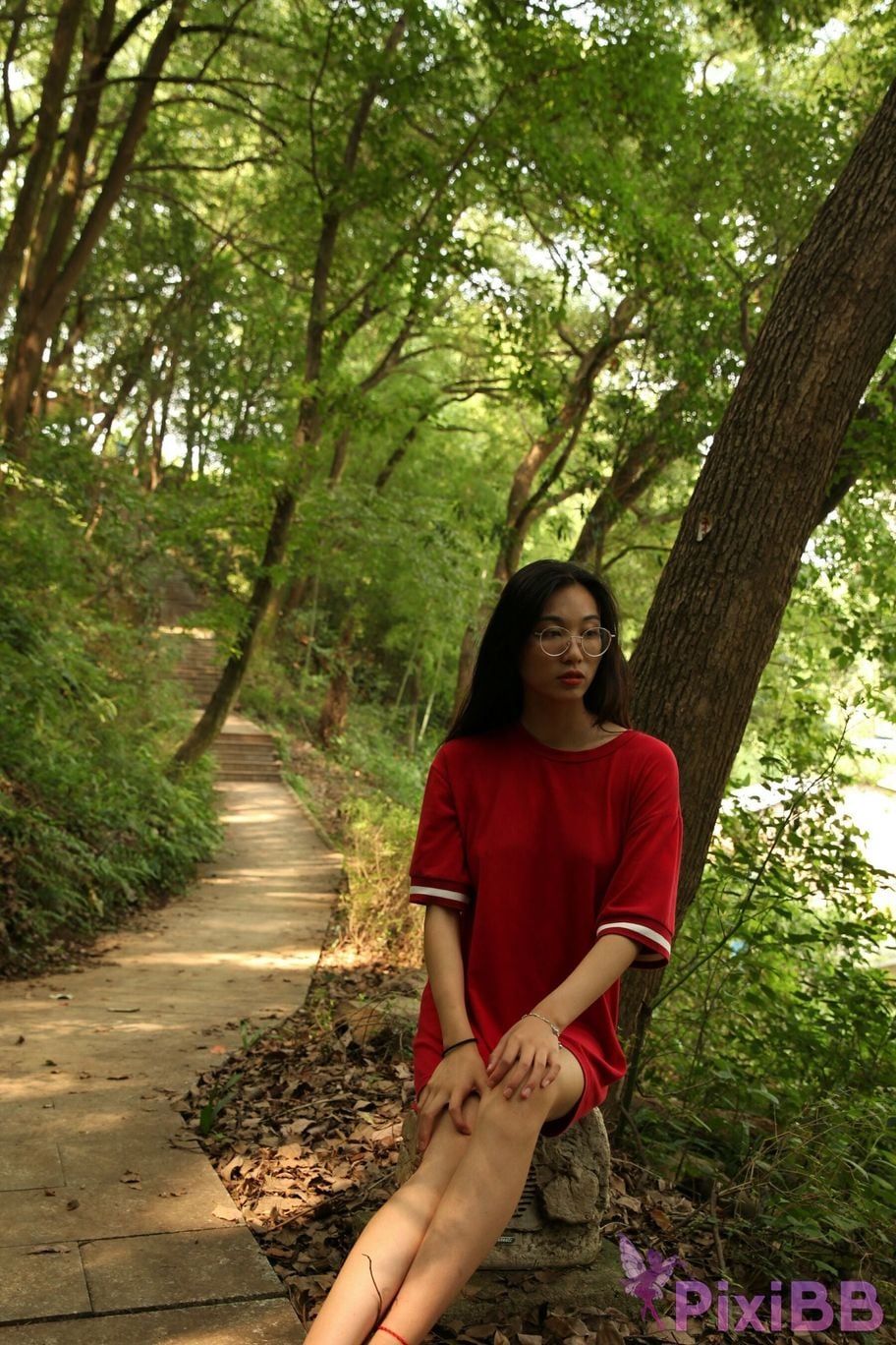 Private Photoshoot Fangfang Long legged lady outdoors Full scale private shooting PixiBB.COM 158