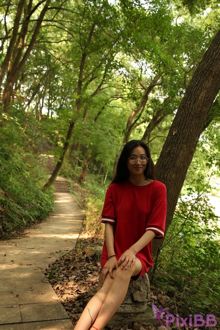 Private Photoshoot Fangfang Long legged lady outdoors Full scale private shooting PixiBB.COM 159