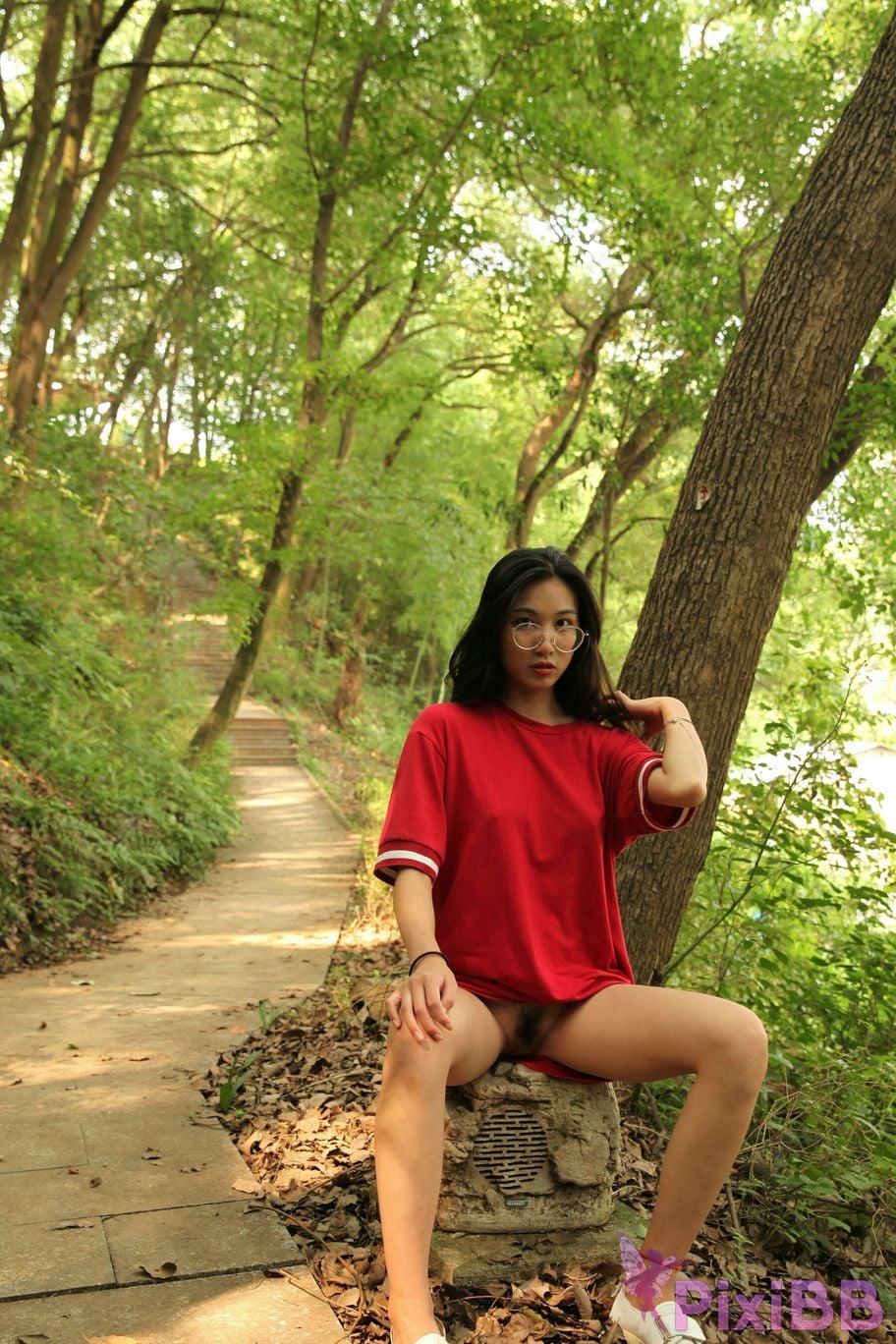 Private Photoshoot Fangfang Long legged lady outdoors Full scale private shooting PixiBB.COM 161
