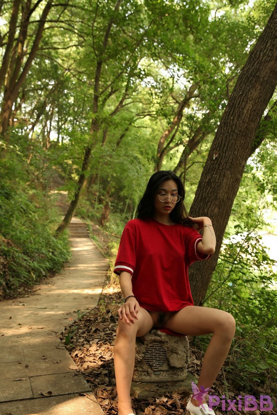 Private Photoshoot Fangfang Long legged lady outdoors Full scale private shooting PixiBB.COM 162