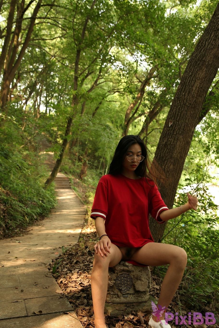 Private Photoshoot Fangfang Long legged lady outdoors Full scale private shooting PixiBB.COM 164