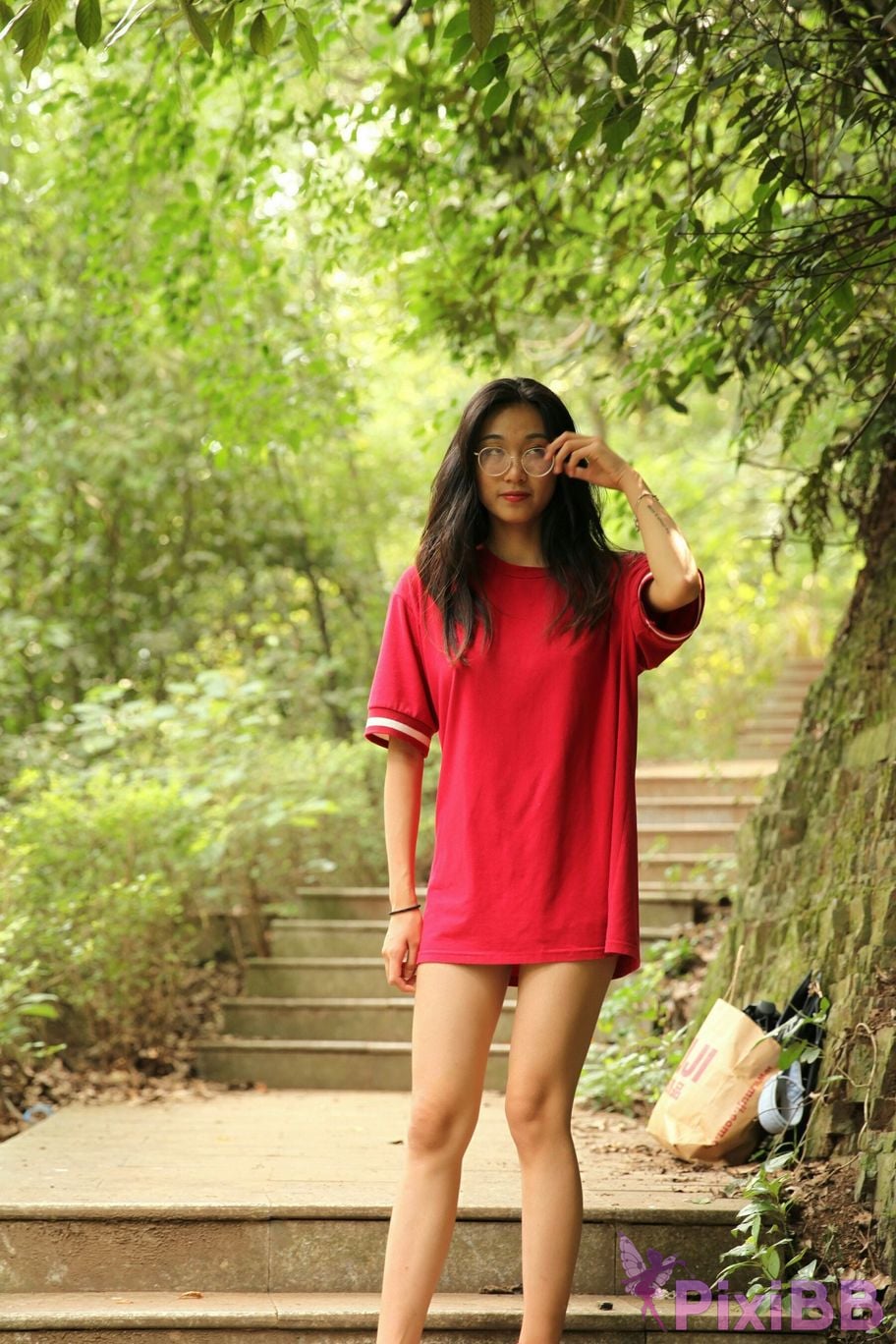 Private Photoshoot Fangfang Long legged lady outdoors Full scale private shooting PixiBB.COM 165