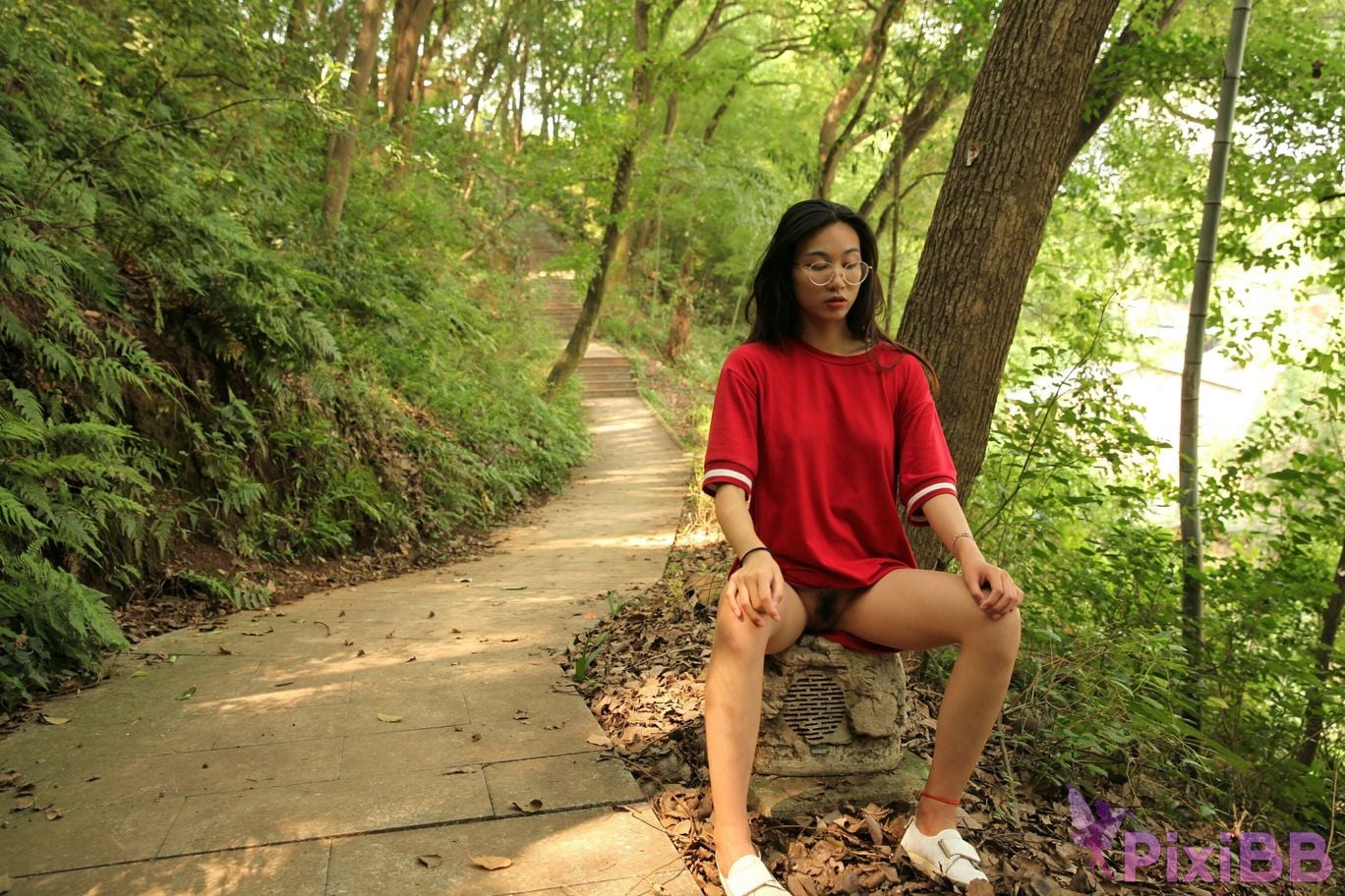 Private Photoshoot Fangfang Long legged lady outdoors Full scale private shooting PixiBB.COM 167