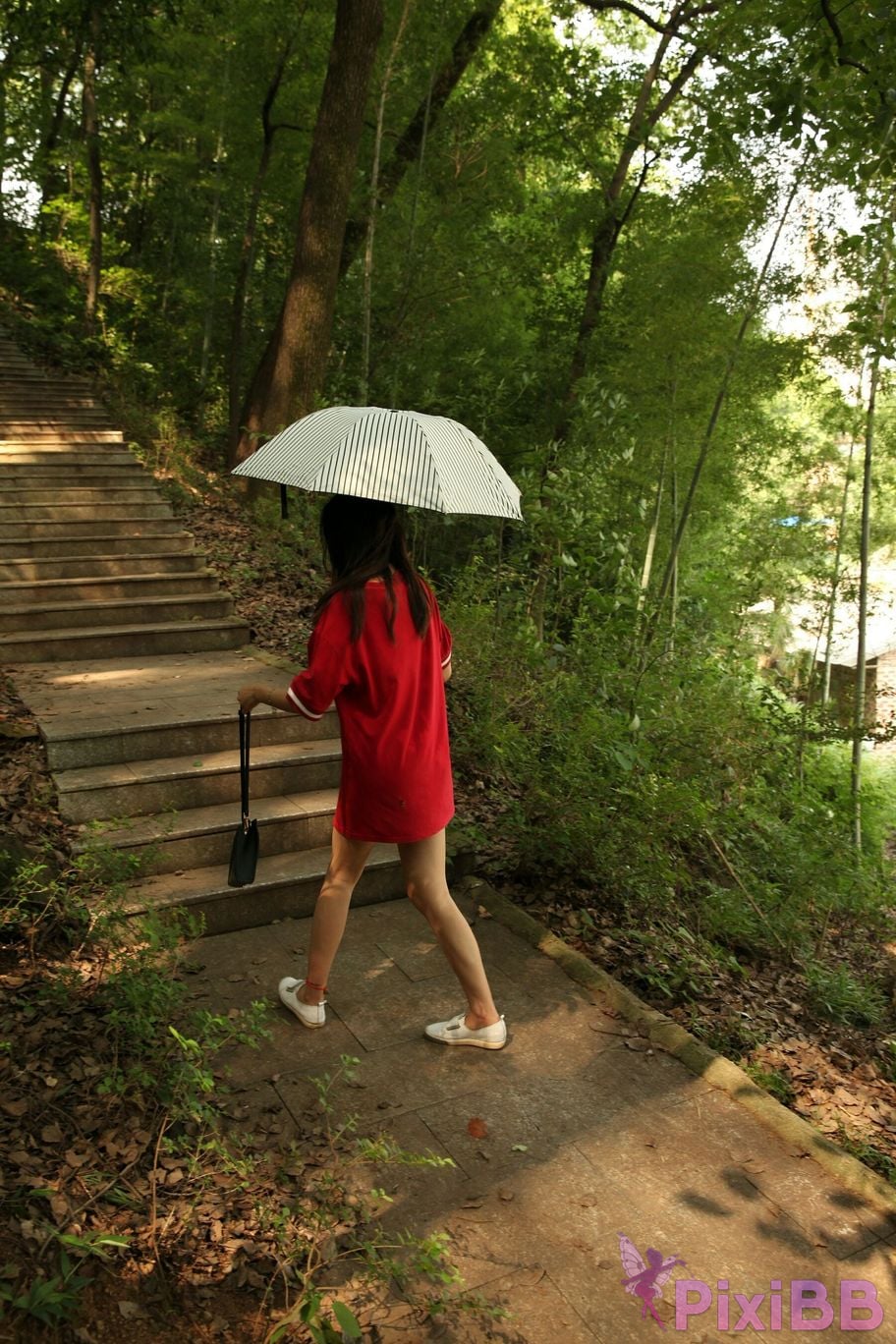 Private Photoshoot Fangfang Long legged lady outdoors Full scale private shooting PixiBB.COM 171