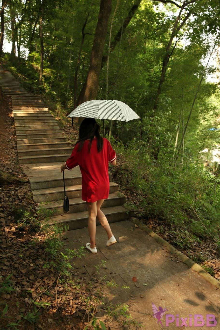 Private Photoshoot Fangfang Long legged lady outdoors Full scale private shooting PixiBB.COM 172