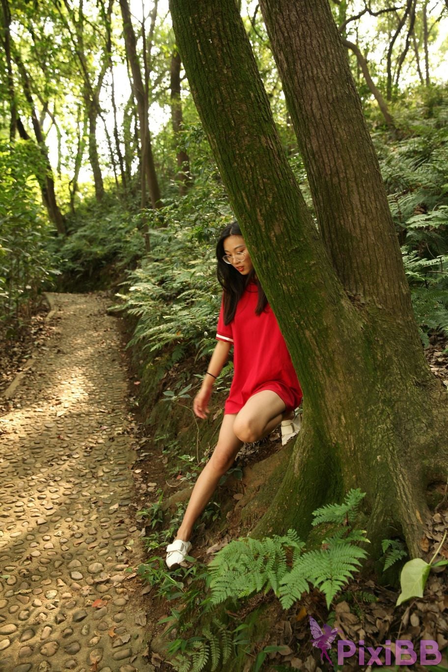 Private Photoshoot Fangfang Long legged lady outdoors Full scale private shooting PixiBB.COM 180