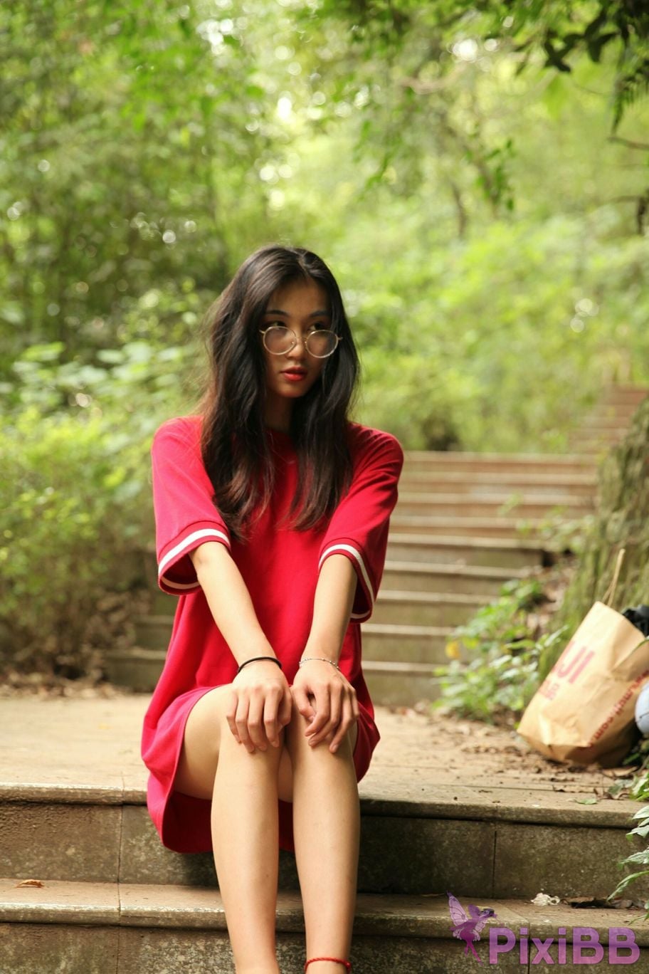 Private Photoshoot Fangfang Long legged lady outdoors Full scale private shooting PixiBB.COM 187