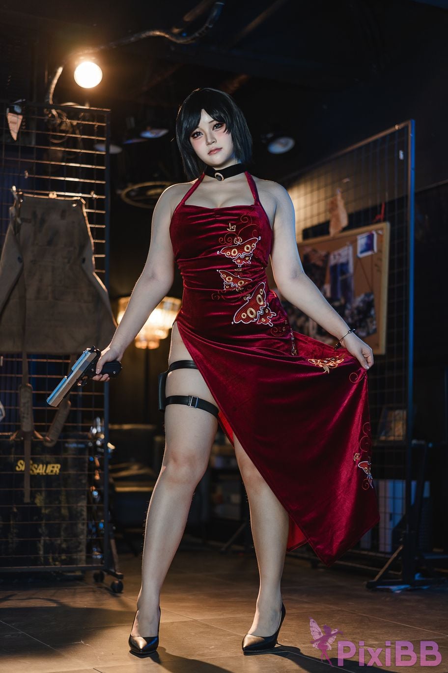 Cosplayer meow lock resident Evil King Ada PixiBB.COM 016