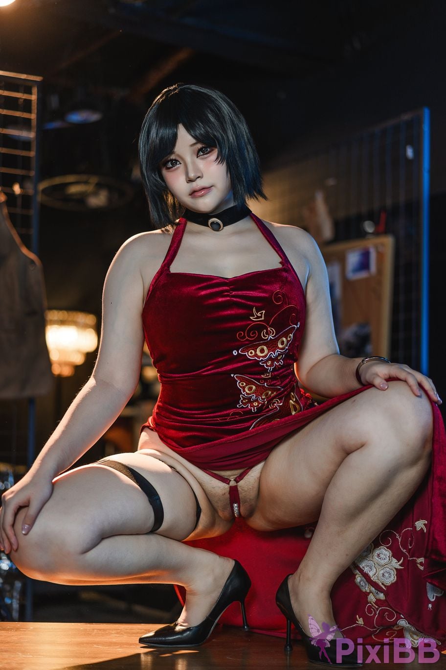 Cosplayer meow lock resident Evil King Ada PixiBB.COM 038