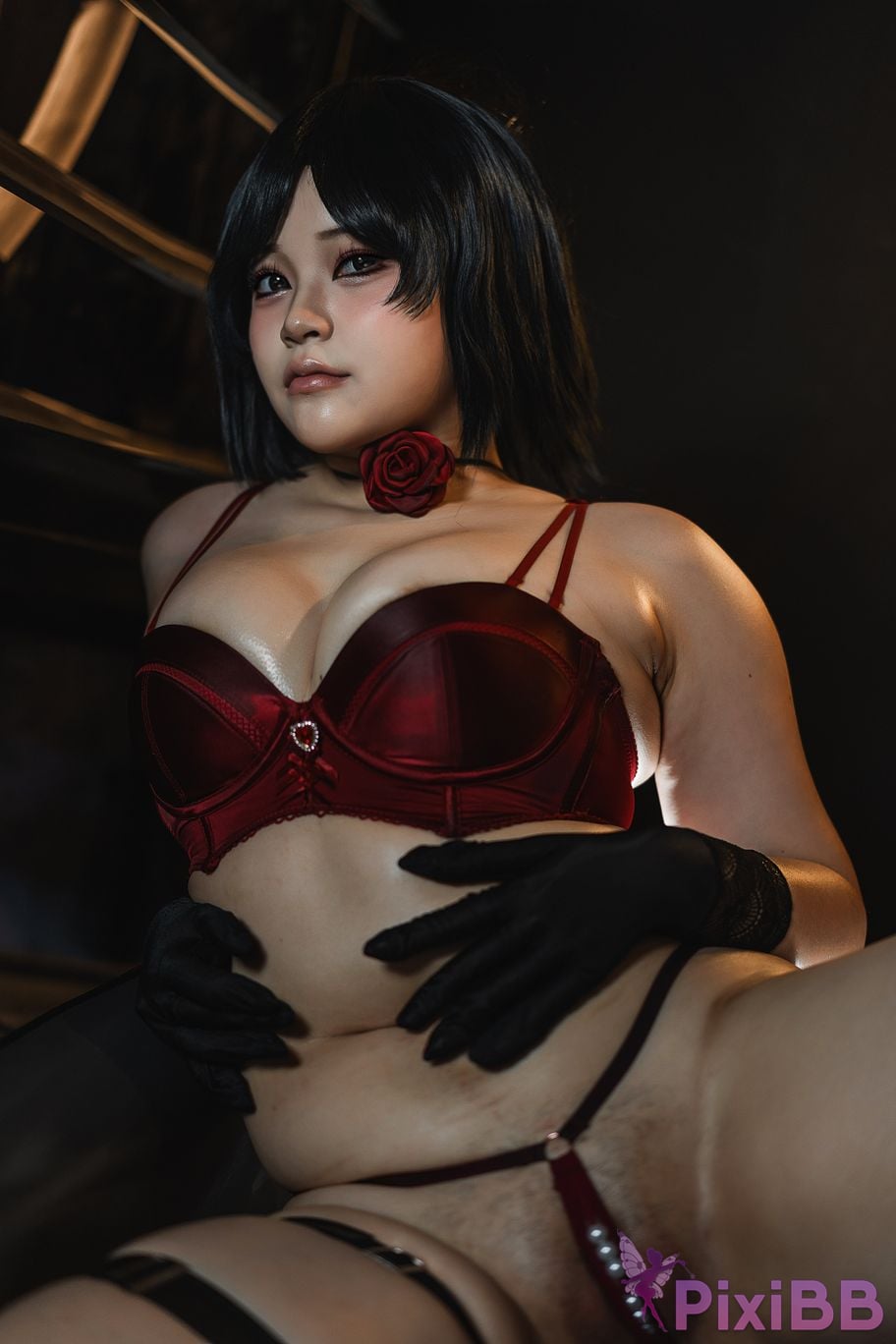 Cosplayer meow lock resident Evil King Ada PixiBB.COM 108