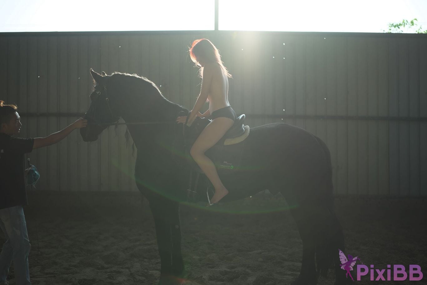 Private Photoshoot Jiang Yunya Innocent long legged model Full scale private photos of human body leaked at outdoor racecourse PixiBB.COM 005