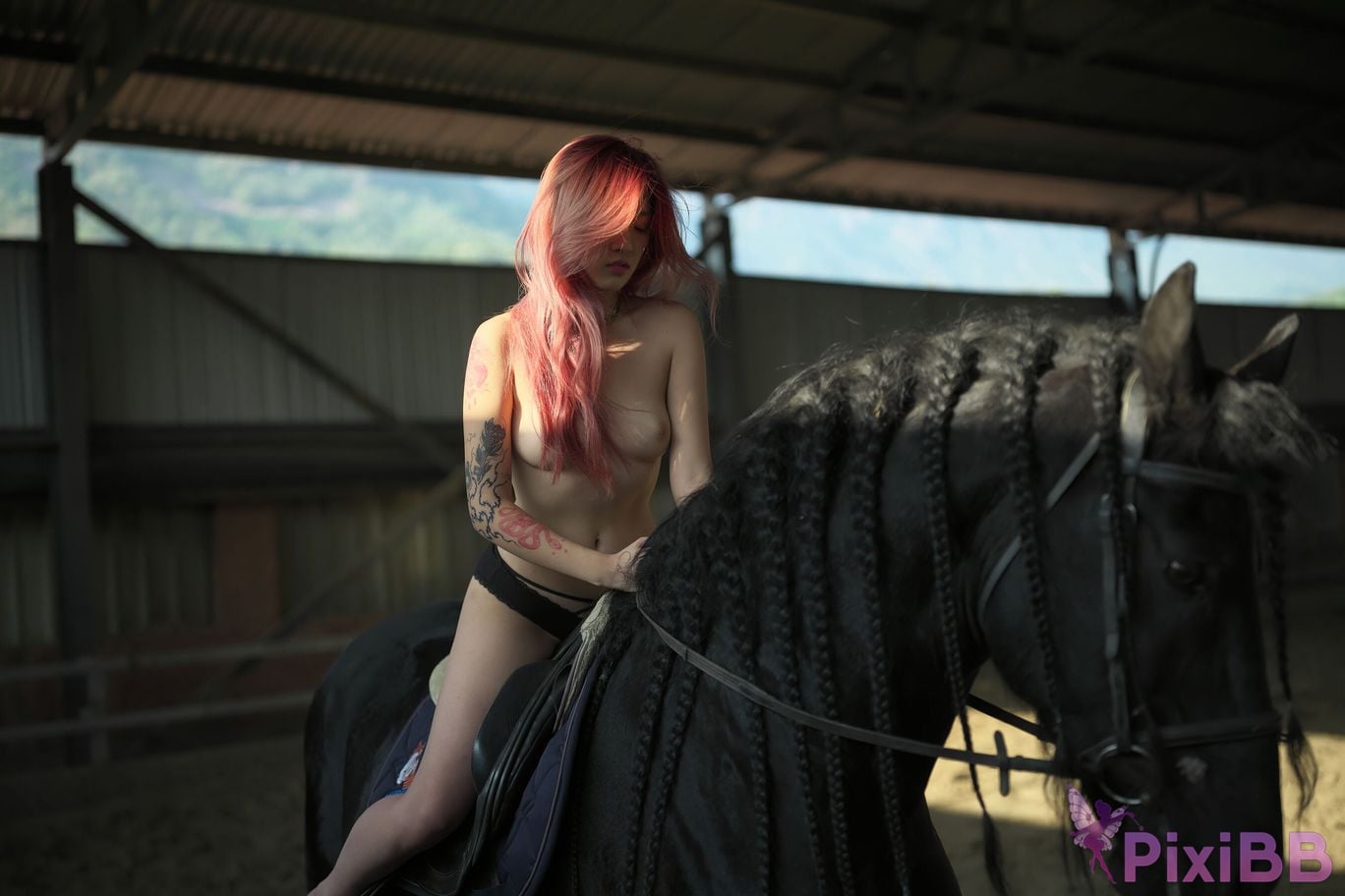 Private Photoshoot Jiang Yunya Innocent long legged model Full scale private photos of human body leaked at outdoor racecourse PixiBB.COM 012