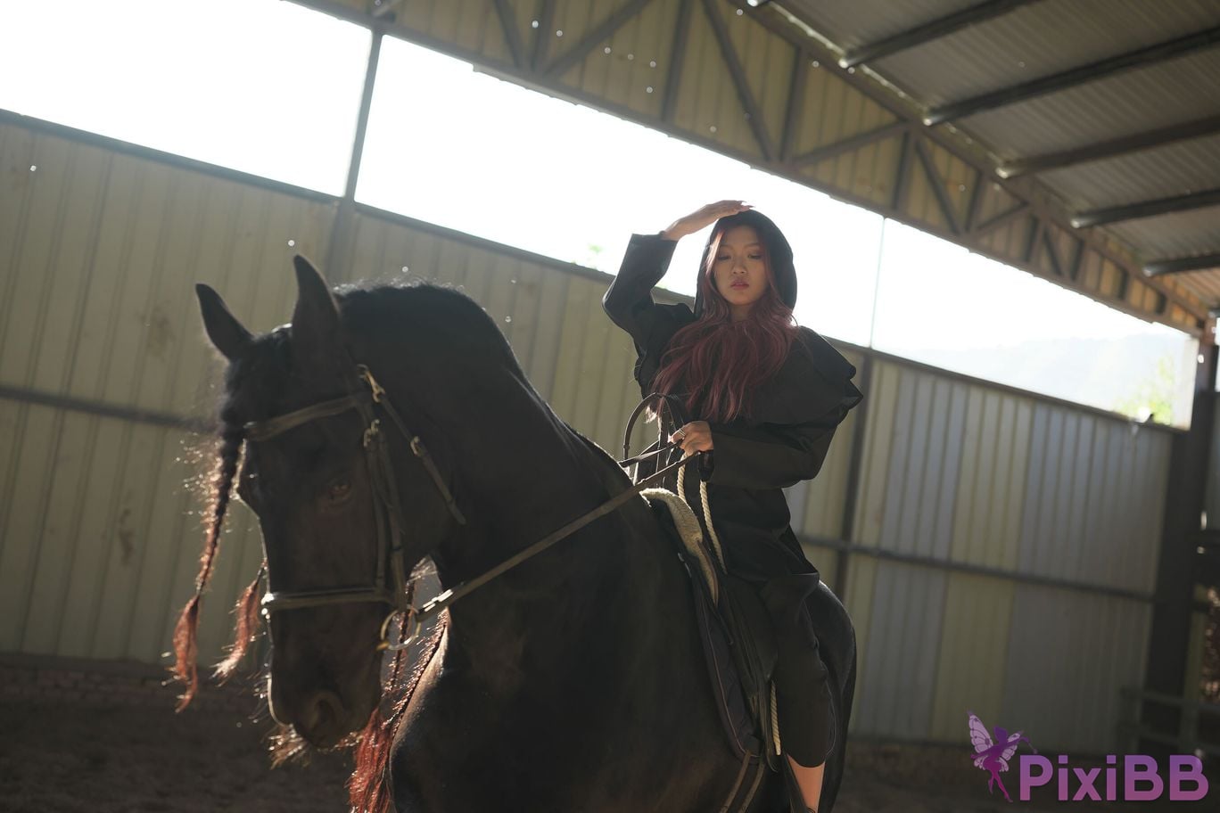 Private Photoshoot Jiang Yunya Innocent long legged model Full scale private photos of human body leaked at outdoor racecourse PixiBB.COM 013