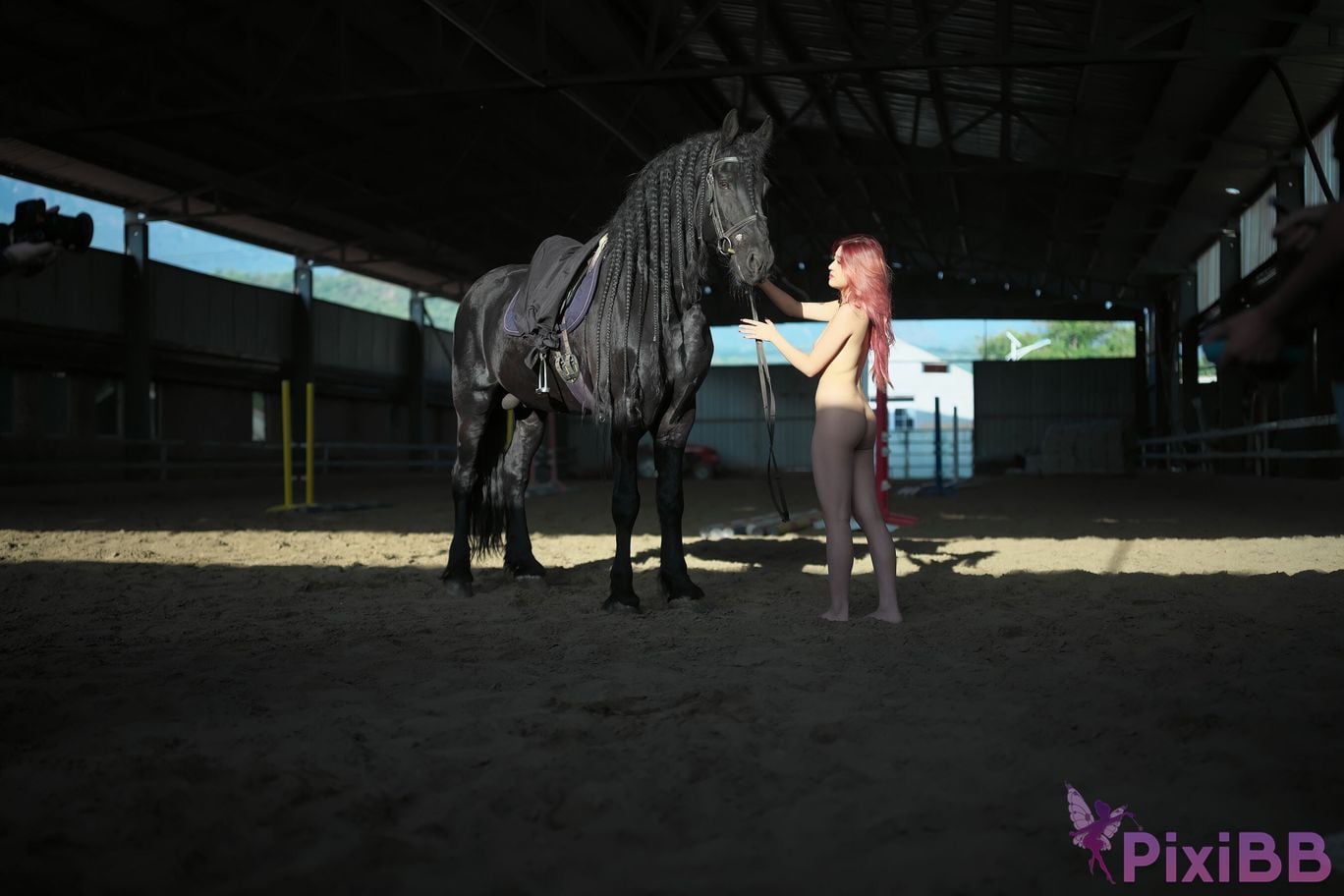Private Photoshoot Jiang Yunya Innocent long legged model Full scale private photos of human body leaked at outdoor racecourse PixiBB.COM 049