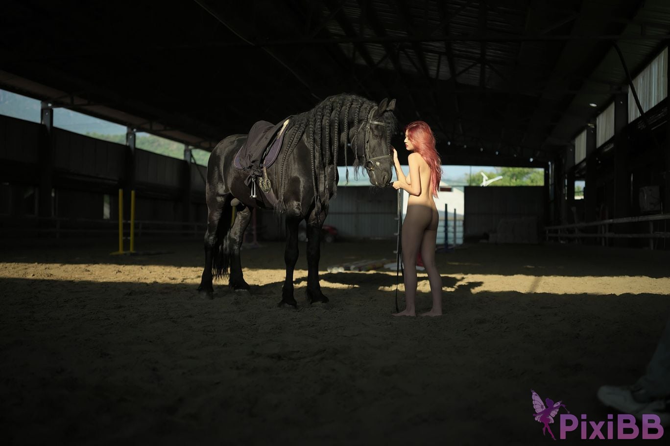 Private Photoshoot Jiang Yunya Innocent long legged model Full scale private photos of human body leaked at outdoor racecourse PixiBB.COM 051