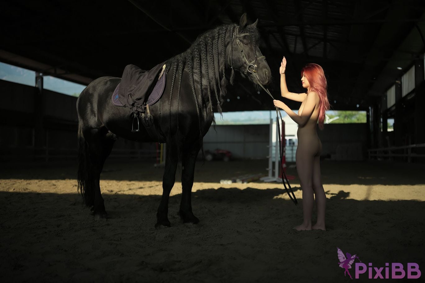 Private Photoshoot Jiang Yunya Innocent long legged model Full scale private photos of human body leaked at outdoor racecourse PixiBB.COM 053