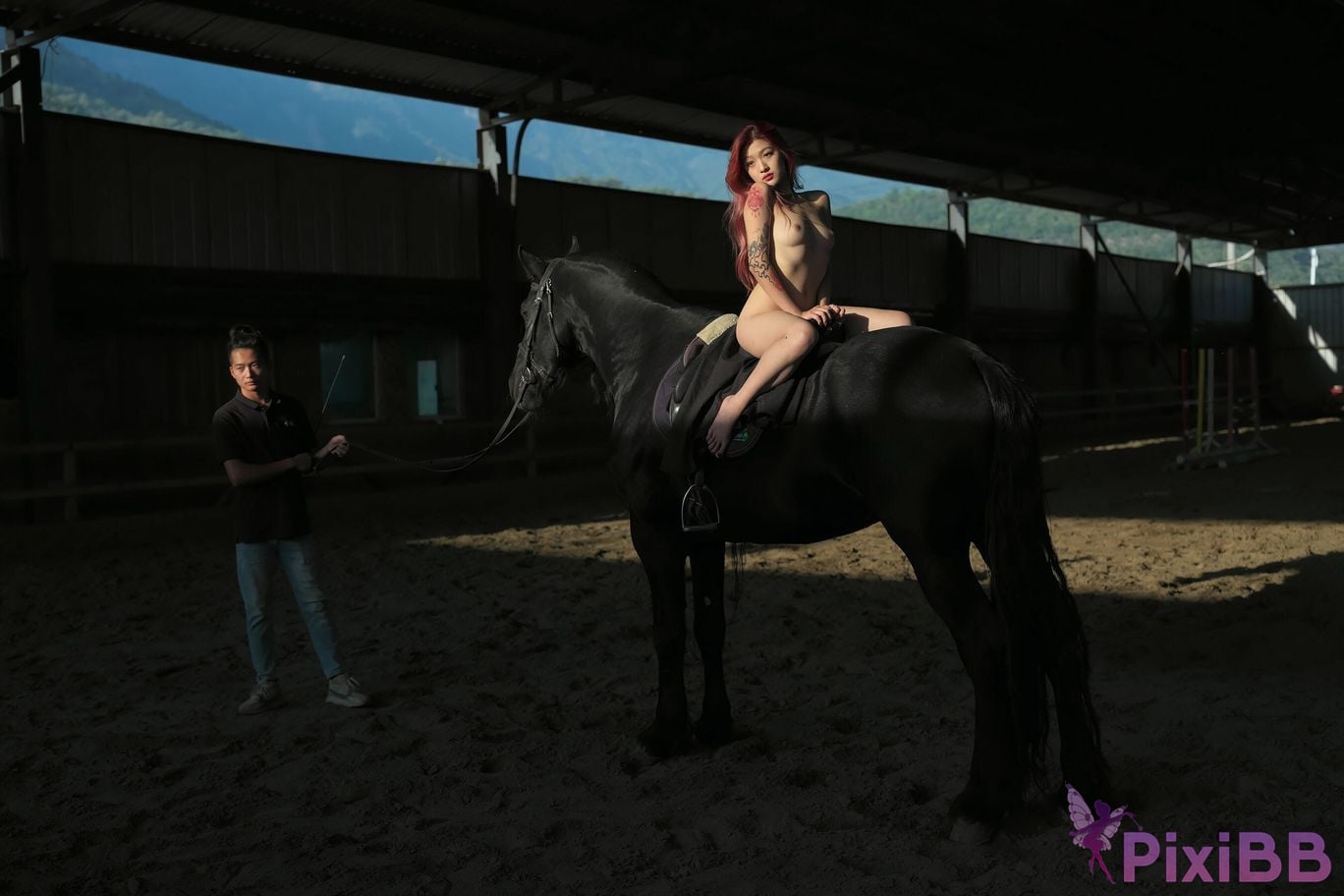 Private Photoshoot Jiang Yunya Innocent long legged model Full scale private photos of human body leaked at outdoor racecourse PixiBB.COM 172.PNG