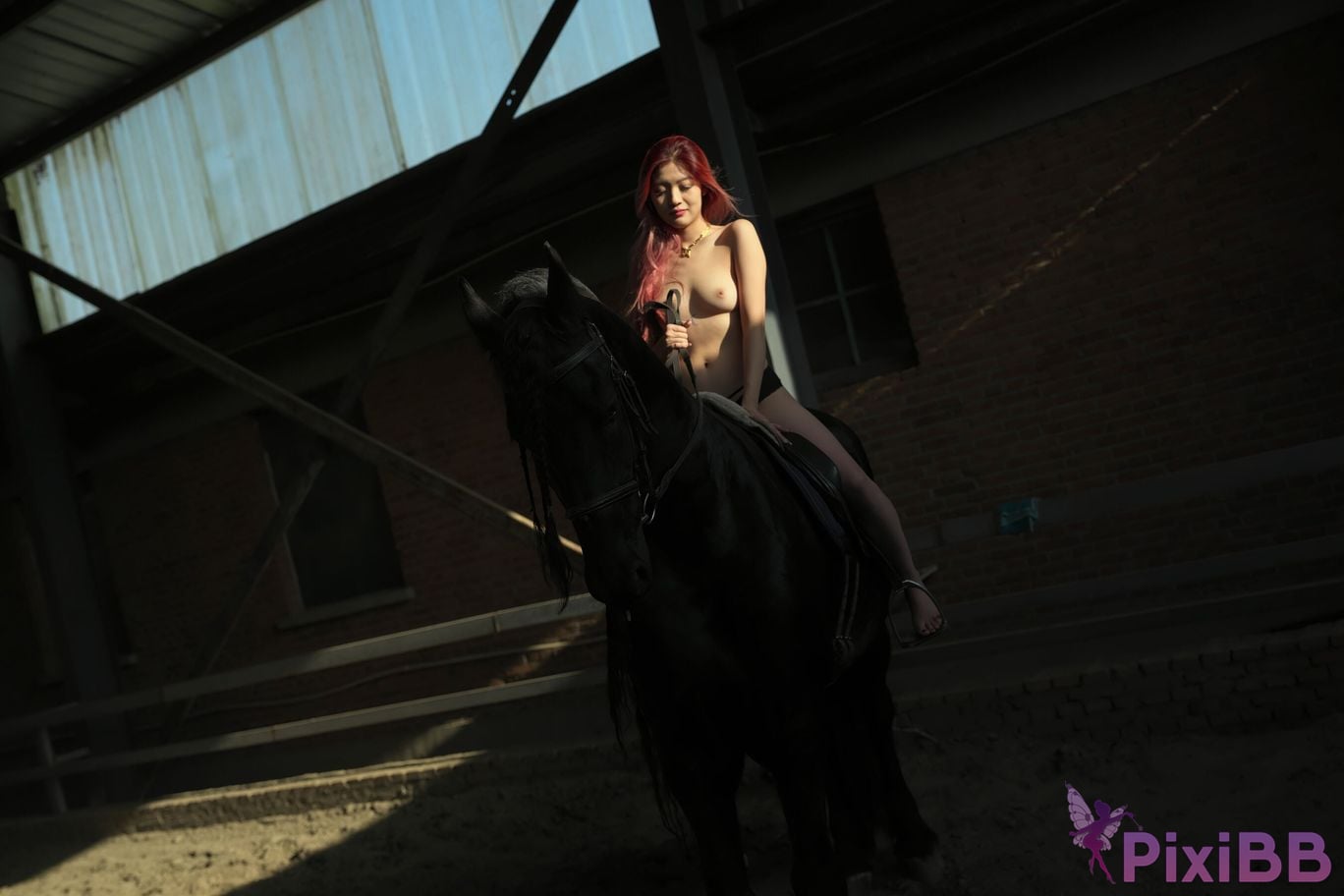 Private Photoshoot Jiang Yunya Innocent long legged model Full scale private photos of human body leaked at outdoor racecourse PixiBB.COM 366