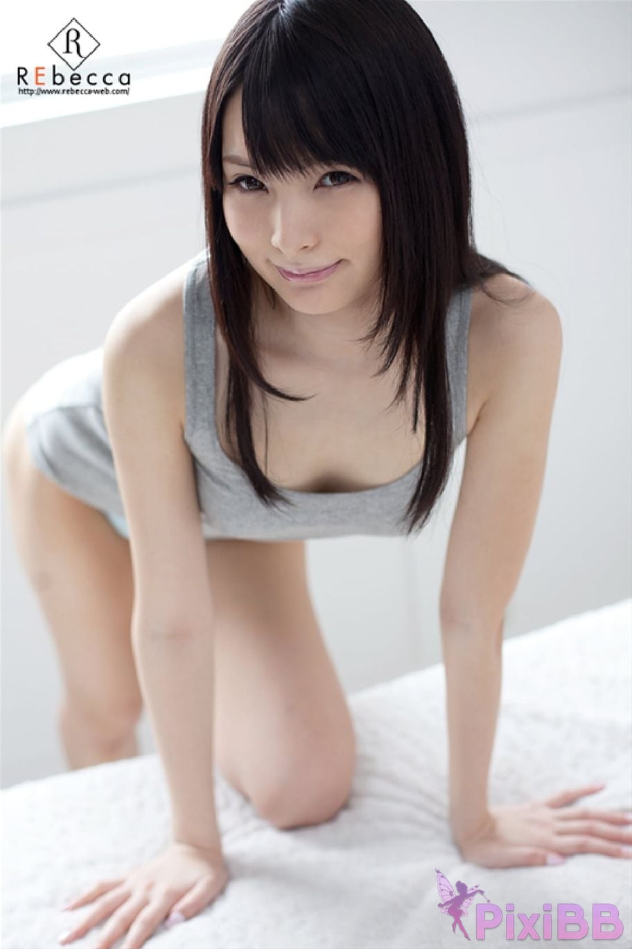 Japanese Idol Mihono Sakaguchi Miho Sakasaki REbecca Black hair x beautiful girl 18 age PixiBB.COM 011