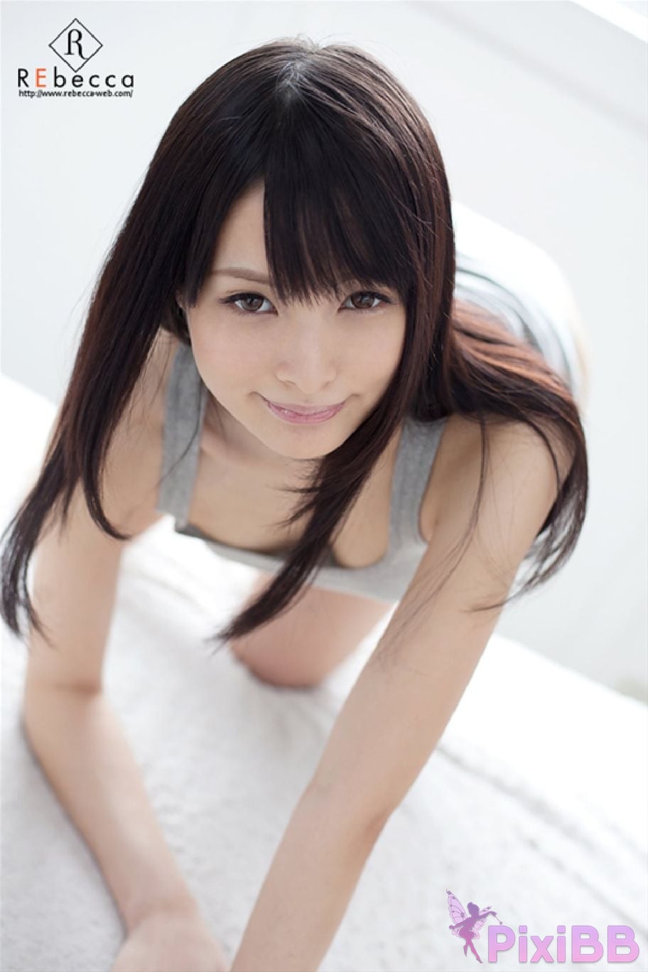 Japanese Idol Mihono Sakaguchi Miho Sakasaki REbecca Black hair x beautiful girl 18 age PixiBB.COM 012