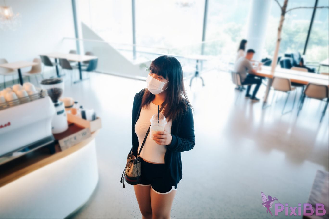 AI Enhanced Haivia Mina Song Minah Cafe Drive PixiBB.COM 013
