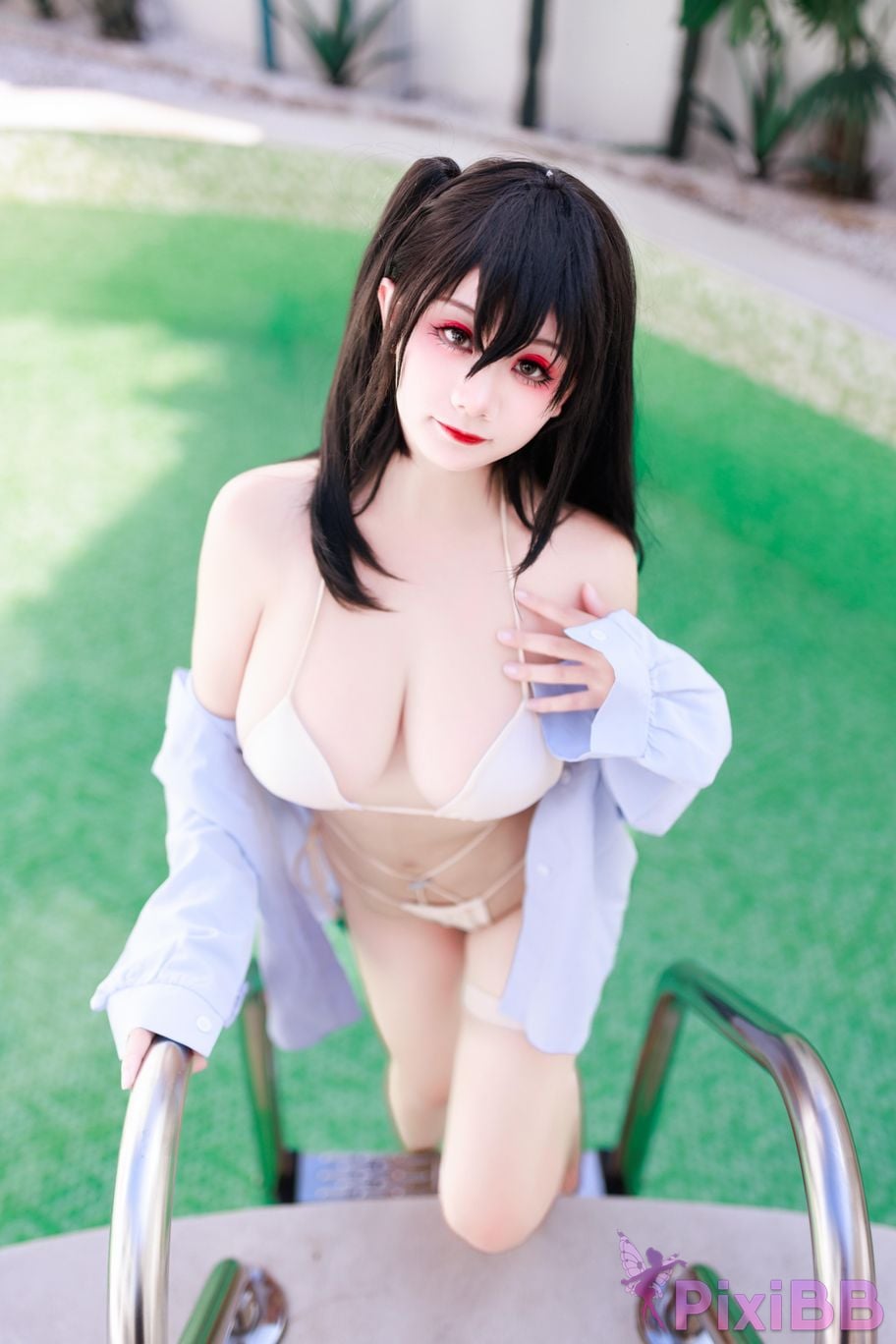 Cosplayer A Xuexue Dafeng swimsuit PixiBB.COM 003