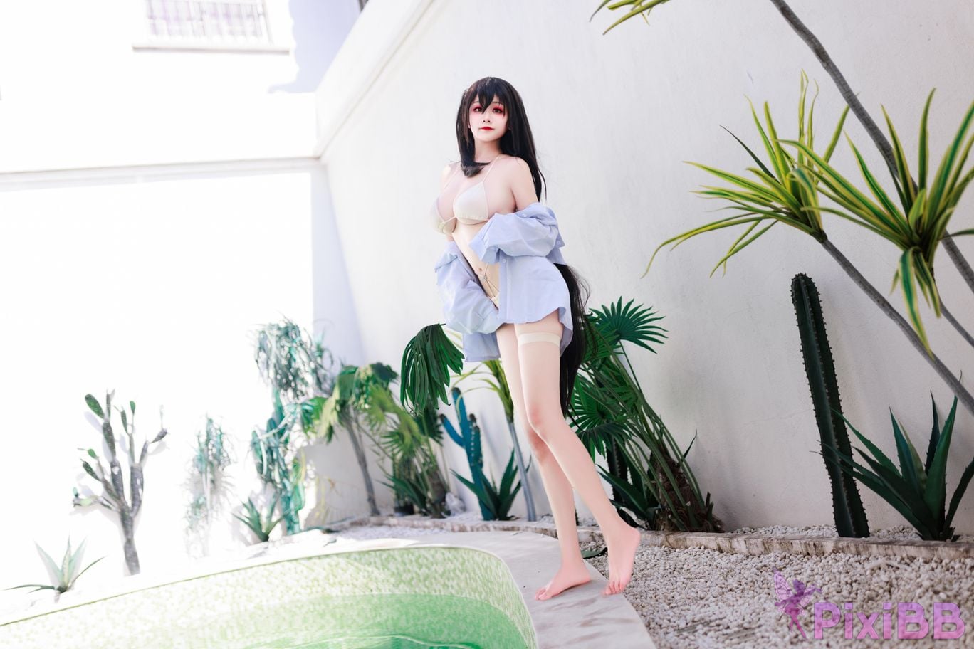 Cosplayer A Xuexue Dafeng swimsuit PixiBB.COM 007