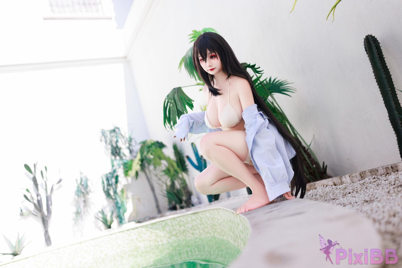Cosplayer A Xuexue Dafeng swimsuit PixiBB.COM 008