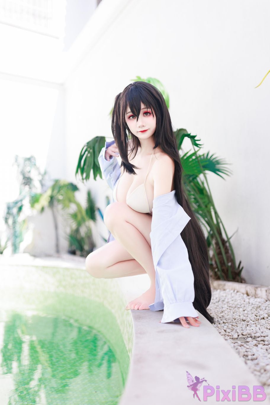 Cosplayer A Xuexue Dafeng swimsuit PixiBB.COM 009