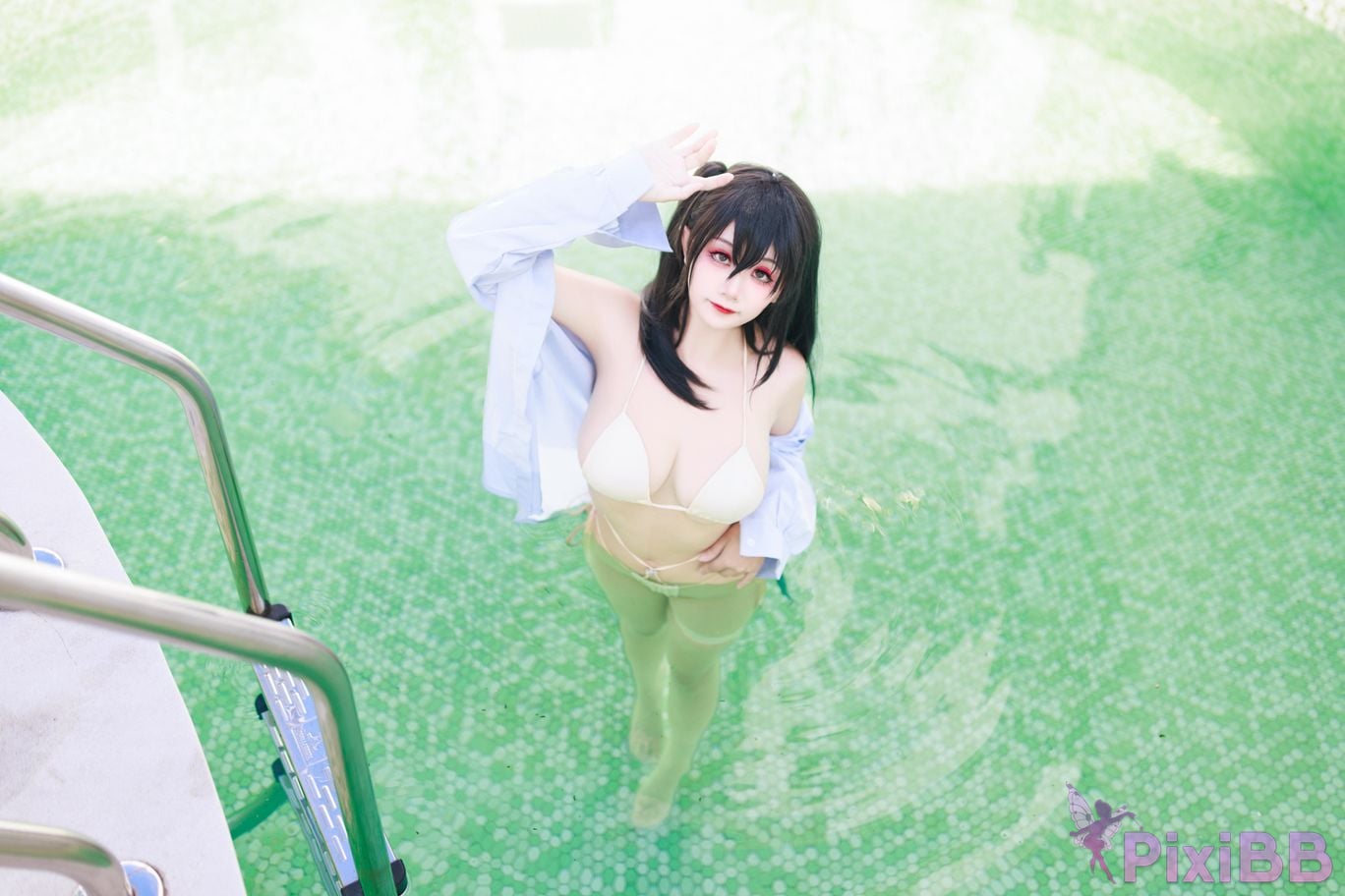 Cosplayer A Xuexue Dafeng swimsuit PixiBB.COM 015