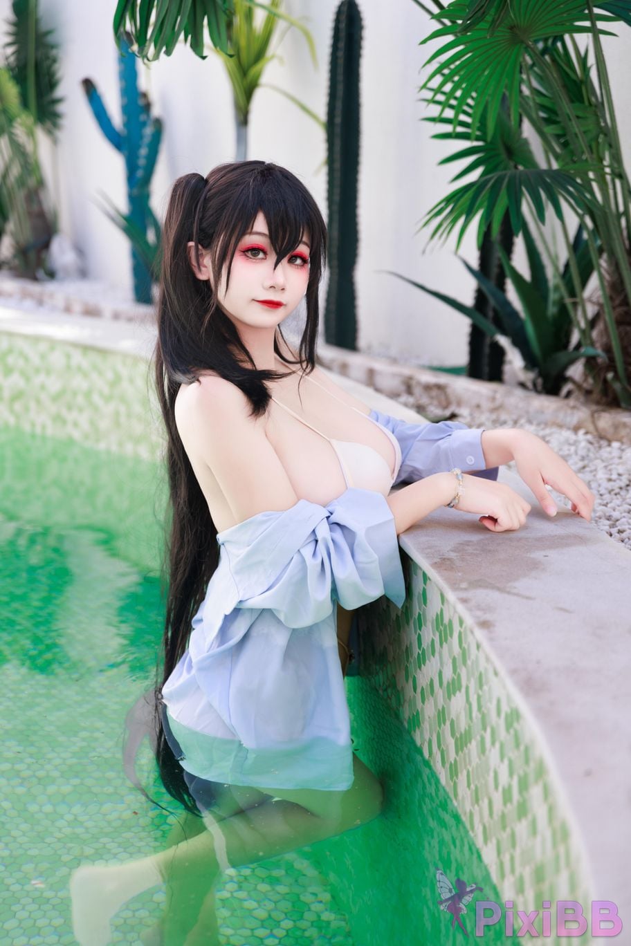 Cosplayer A Xuexue Dafeng swimsuit PixiBB.COM 017